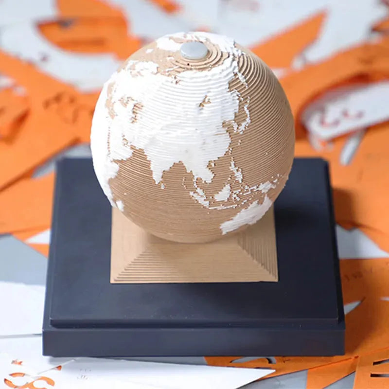 Earth Calendar 3D Earth Model Desk Calendar Sign Gift Paper Sculpture - Bellarte Enchanté Earth Calendar 3D Earth Model Desk Calendar Sign Gift Paper Sculpture